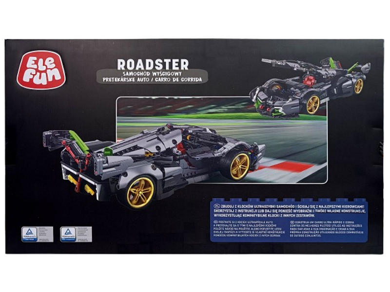 Klocki Elefun - Roadster Samochód wyścigowy 673001 zdjęcie 6