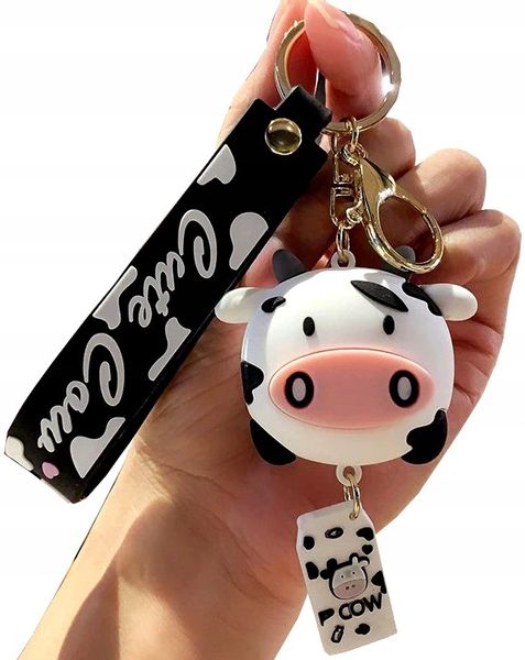 Brelok Krowa Mućka Krówka Prezent Do Torby Kluczy zdjęcie 1