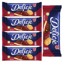 5x LU DELICJE SZAMPAŃSKIE WIŚNIOWE Z CZEKOLADĄ 147G