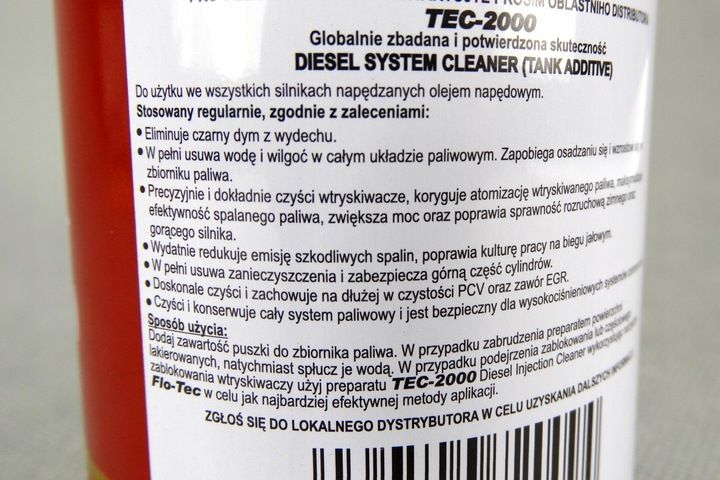 TEC2000 DIESEL SYSTEM CLEANER DODATEK DO DIESLA ON zdjęcie 3