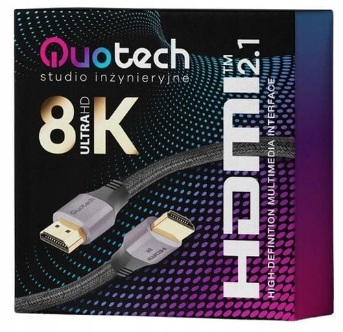 Kabel HDMI 2.1 Ultra High Speed 8K PREMIUM 0,5m na Arena.pl