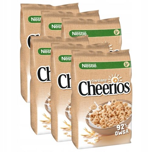 Nestle Cheerios Owsiany Płatki śniadaniowe 6x 400g na Arena.pl