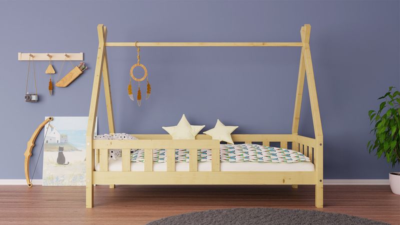 Łóżko dla dziecka TIPI sosna zdjęcie 2
