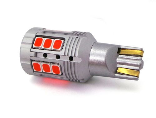 żarówka LED W16W, T15 12-24V 100% CANBUS czerwona bez błędu na Arena.pl