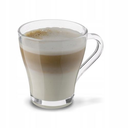 ZESTAW KUBKÓW SZKLANYCH 6x250ml SZKLANKI do kawy herbaty z uchem na Arena.pl