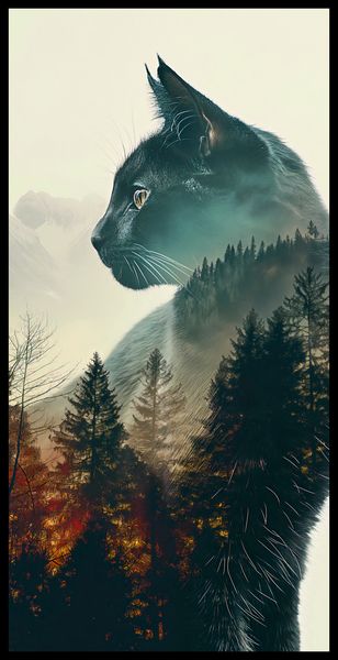 Plakat 50x100cm Koci Duch Lasu zdjęcie 2