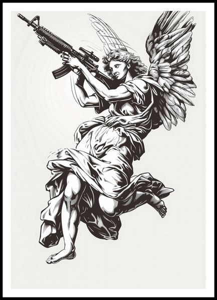 Plakat 70x100cm Anioł Wojny zdjęcie 3