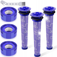 DYSON V7 V8 KOMPLET FILTRÓW HEPA 3 PRZÓD 3 TYŁ ŁATWE CZYSZCZENIE I WYMIANA