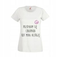 KOSZULKA T-SHIRT z napisem POZBYŁAM SIĘ CHŁOPAKA