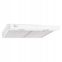 Okap kuchenny biały 50 podszafkowy wolnostojący oświetlenie led