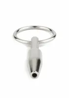 mini fucker open plug silikonowy korek intymny z otworem czarny s