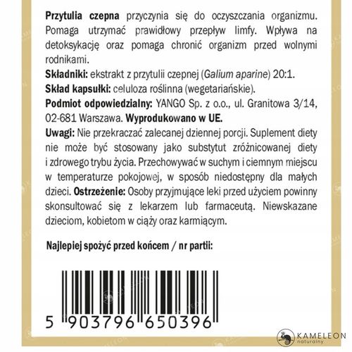 Yango PRZYTULIA CZEPNA 90k wsparcie PRZEPŁYW LIMFY & OCZYSZCZANIE ORGANIZMU na Arena.pl