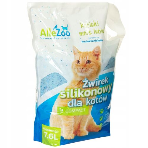 AlleZoo Żwirek Silikonowy Dla Kota Drobny Compact Kwiatowy 7,6l na Arena.pl