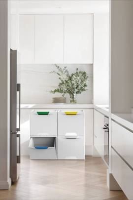 Kosz do segregacji Ecocubes 22 l biały na Arena.pl