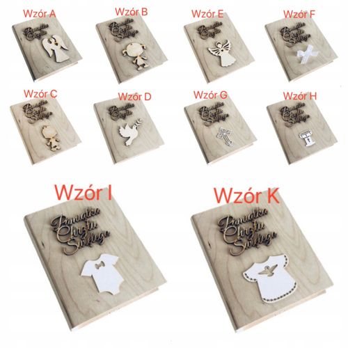 Prezent na chrzest w drewnianym pudełku Biblia na Arena.pl