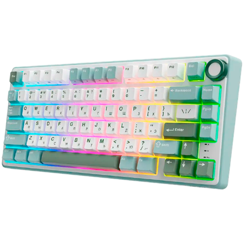 royal kludge r75 sky cyan gaming keyboard brown switch na Arena.pl