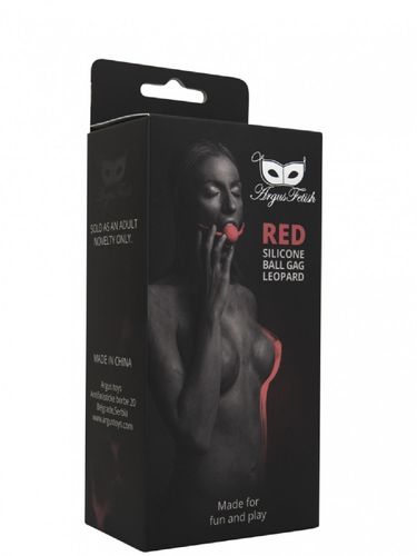 Red Silicone Ball Gag Leopard na Arena.pl