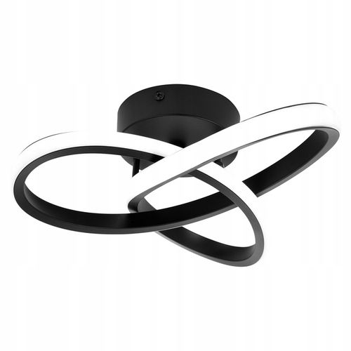 Lampa Sufitowa LED PLAFON Żyrandol 24W Barwa Neutralna Czarna do na Arena.pl