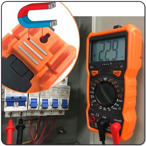 PROFESJONALNY MIERNIK POBORU PRĄDU MULTIMETR CYFROWY ELEKTRYCZNY LCD TESTER na Arena.pl