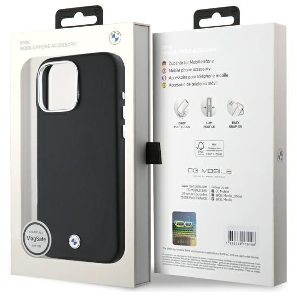 Etui BMW do iPhone 16 Pro Max 6.9"", Czarny MagSafe zdjęcie 8