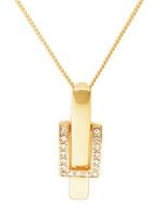 Naszyjnik koszyczek z kryształami (C9992AU)