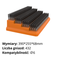 Organizer, stojak na frezy (fi4-fi16) Rodzaj: 6 (432 gniazda)