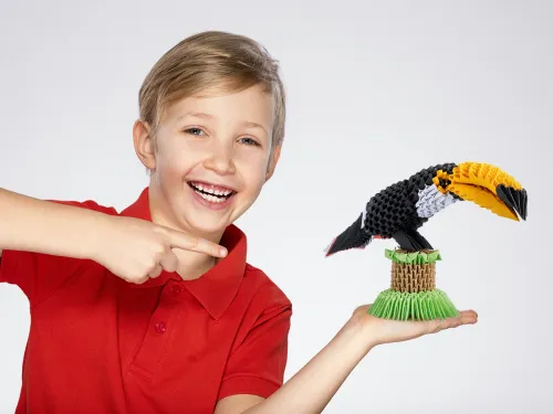 Zabawka kreatywna dla dzieci i dorosłych - Origami 3D Tukan (752 elementy) na Arena.pl