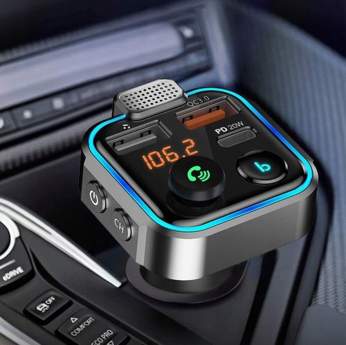 TRANSMITER FM BLUETOOTH SZYBKA ŁADOWARKA QC USB PD na Arena.pl