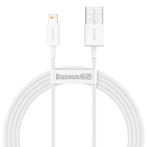 Baseus Superior kabel USB - Lightning 2,4A 1,5 m Biały (CALYS-B02) na Arena.pl