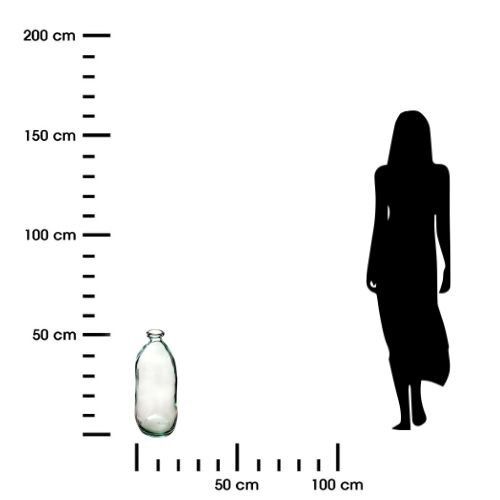 Wazon Dame J szklany 51cm transparentny zdjęcie 4