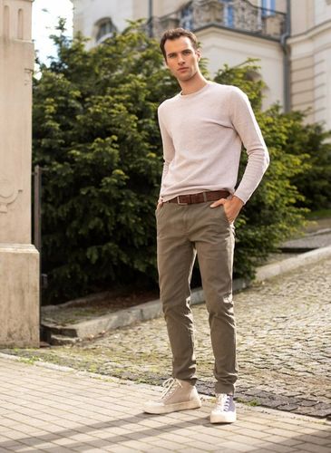 PASEK SKÓRZANY MĘSKI SZEROKI BRĄZOWY STEVENS Q2-V na Arena.pl