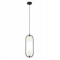 Lampa sufitowa wisząca czarna nowoczesna do salonu sypialni LUPUS 2