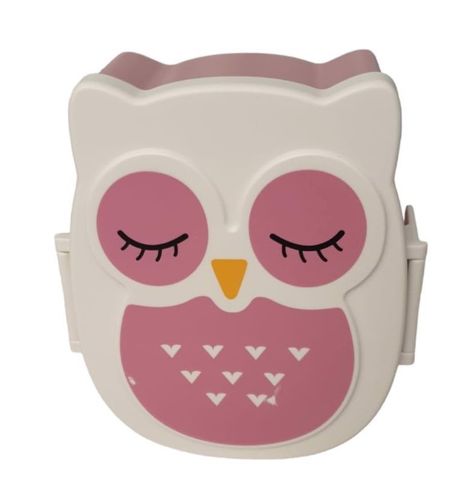 Pudełko Śniadaniowe Z 2 Przegródki Motyw Sowy Róż na Arena.pl