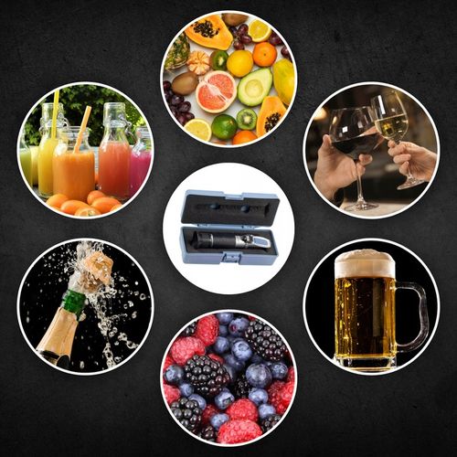 REFRAKTOMETR DO MIODU CUKROMIER + ZAWARTOŚĆ WODY KALIBRACJA MIERNIK CUKRU na Arena.pl