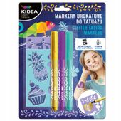 MARKERY DO TATUAŻU A Z SZABLONAMI KIDEA 8668