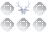 Kpl dekoracji 5 luster i głowa renifera