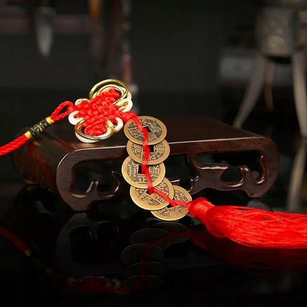 BRELOCZEK SZNUR TALIZAM FENG SHUI CHIŃSKA MONETA SZCZĘŚCIE TALISMAN LUCK zdjęcie 4