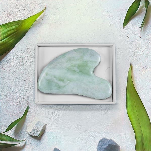 Kamień Gua Sha do masażu – jadeit zdjęcie 2