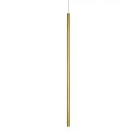 LAMPA wisząca BUGA LE41357 Luces Exclusivas metalowa OPRAWA zwis LED 5W 3000K tuba złota