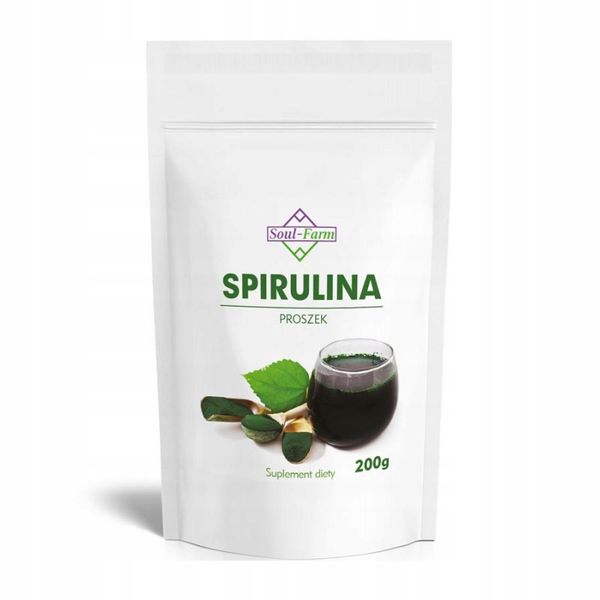 SPIRULINA PROSZEK 200g Arthrospira platensis zdjęcie 1