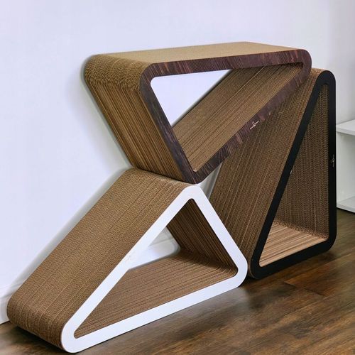 Drapak dla kota Trójkąt XXL | brązowy | 77x69x47x30 cm | Mruu&Pruu na Arena.pl