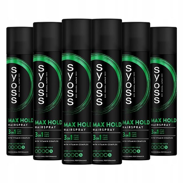 Syoss Max Hold Lakier do włosów 6x300ml zdjęcie 1