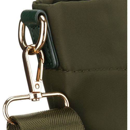 zielona shopperka damska z nylonu, jednokomorowa z doczepianym na Arena.pl