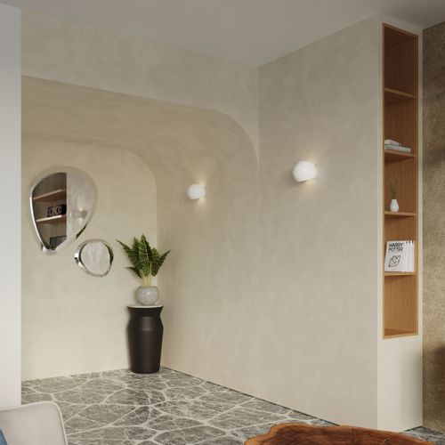 Kinkiet lakierowany GLOBE biały połysk na Arena.pl