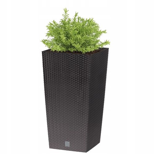 Doniczka ratanowa z wkładem wysoka DRTS170 - umbra na Arena.pl