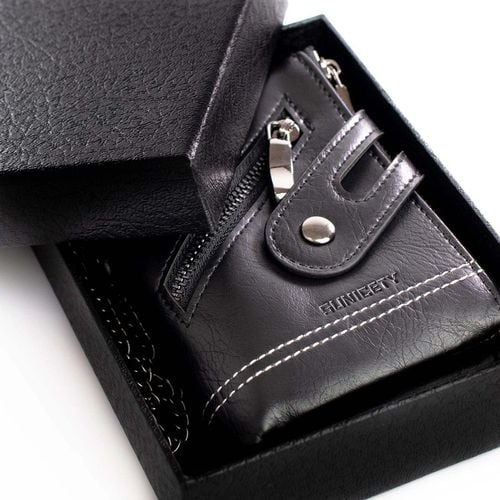 Alessio PORTFEL MĘSKI Block Kart RFID ŁAŃCUCH Pudełko PREZENTOWE na Arena.pl