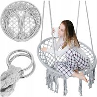 FOTEL WISZĄCY BOCIANIE GNIAZDO HUŚTAWKA OGRODOWA PLECIONA DO OGRODU KRZESŁO