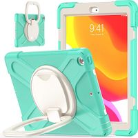 Etui do iPad 9/8/7 10.2" Pancerne z Obrotową Podstawką Miętowe