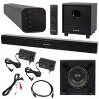 MOCNY SOUNDBAR BLUETOOTH GŁOŚNIK 4.1 USB HDMI TELEWIZOR 120W AUX ZESTAW