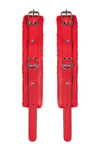 Anonymo Handcuffs, Pu Leather, Red, 27 Cm na Arena.pl